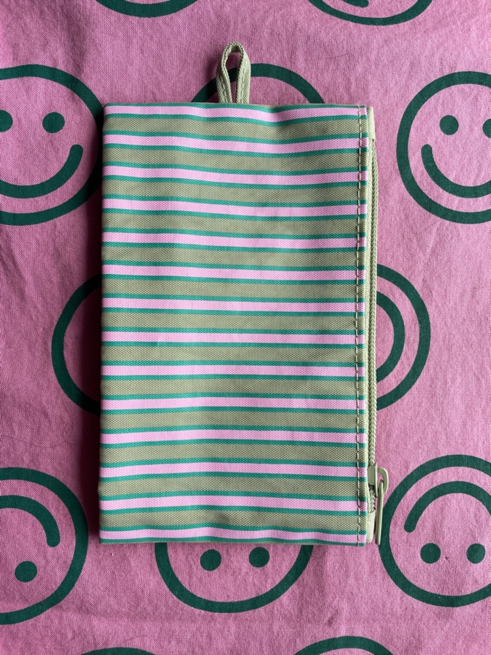 BAGGU candy Stripe small go pouch